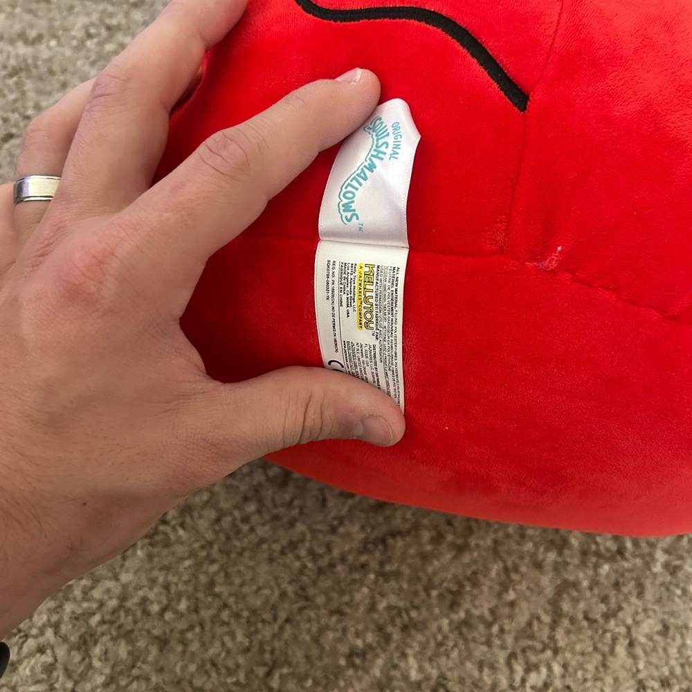 Squishmallows Disney Red, Black, & White Holiday Santa Mickey Mouse Soft Plush - Picture 7 of 7